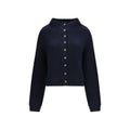 Khaite Blue Cashmere Cardigan