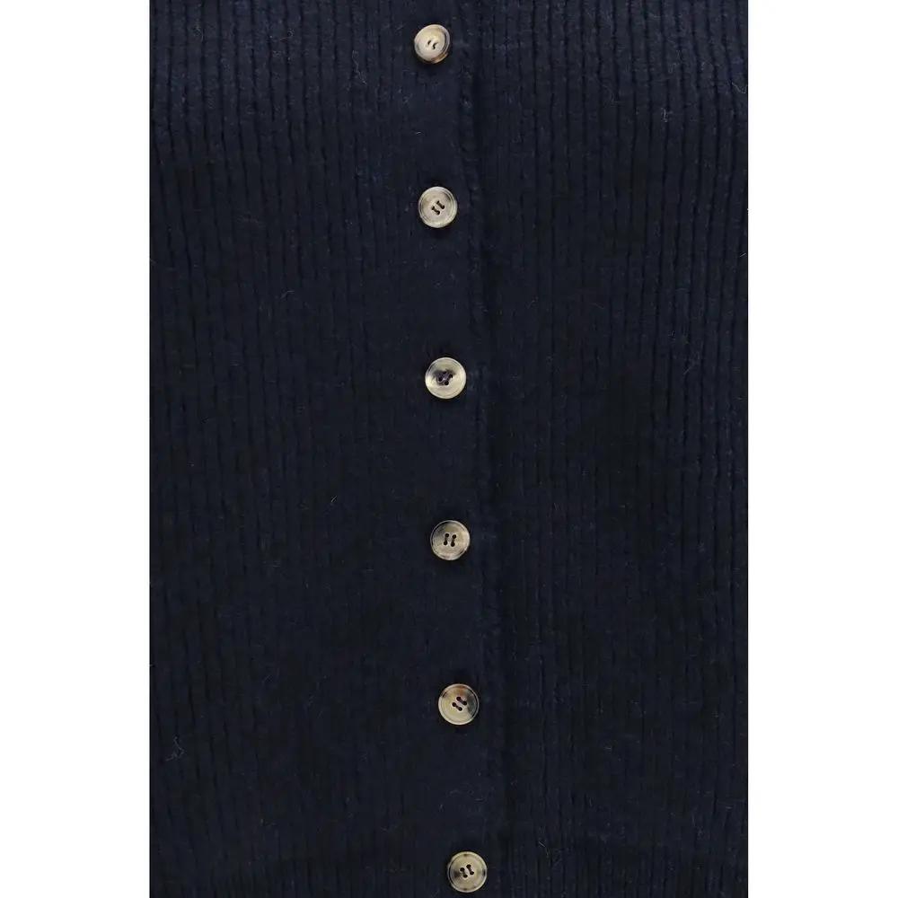 Khaite Blue Cashmere Cardigan