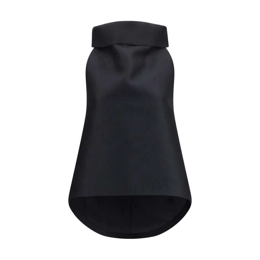 Chemise oversize en laine noire Balenciaga