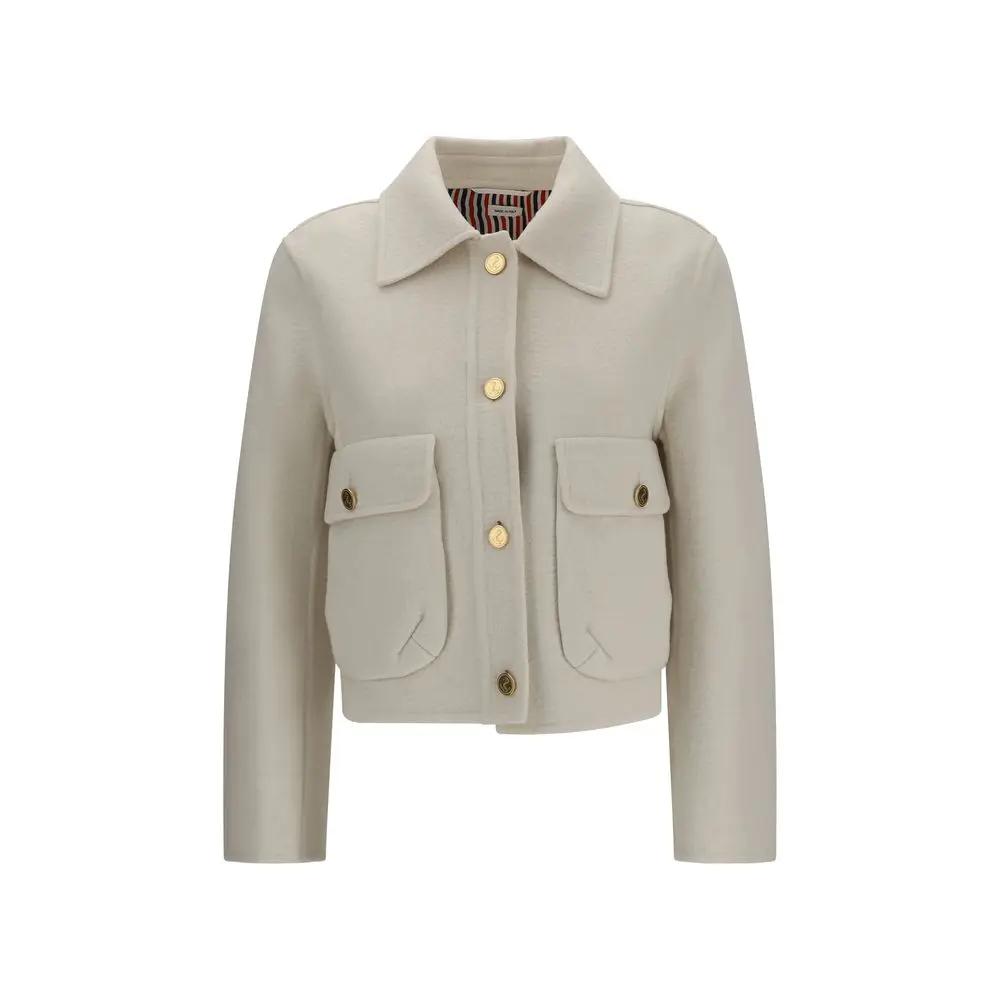 Thom Browne Beige Wool Oves Aries Jacket