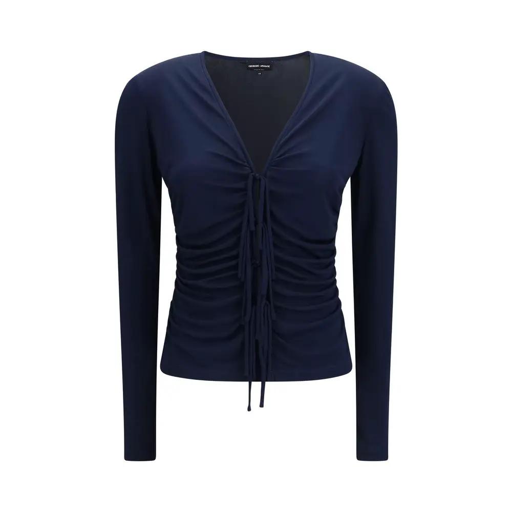 Giorgio Armani Blue Viscose Shirt