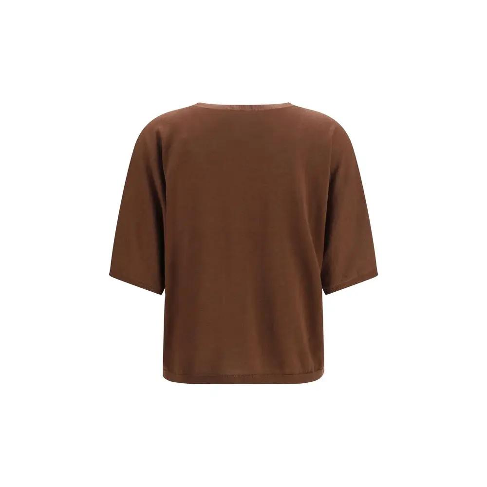 Brunello Cucinelli Sweat-shirt en cachemire marron
