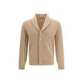Brunello Cucinelli Beige Cashmere Cardigan