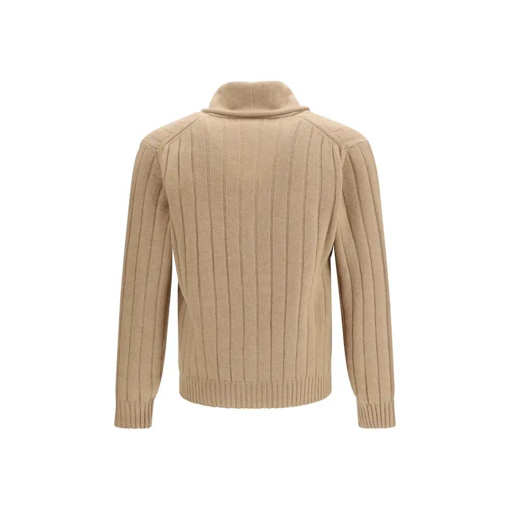 Brunello Cucinelli Beige Cashmere Cardigan