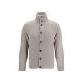 Brunello Cucinelli Gray Wool Oves Aries Cardigan
