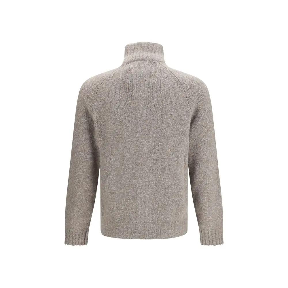 Brunello Cucinelli Gray Wool Oves Aries Cardigan