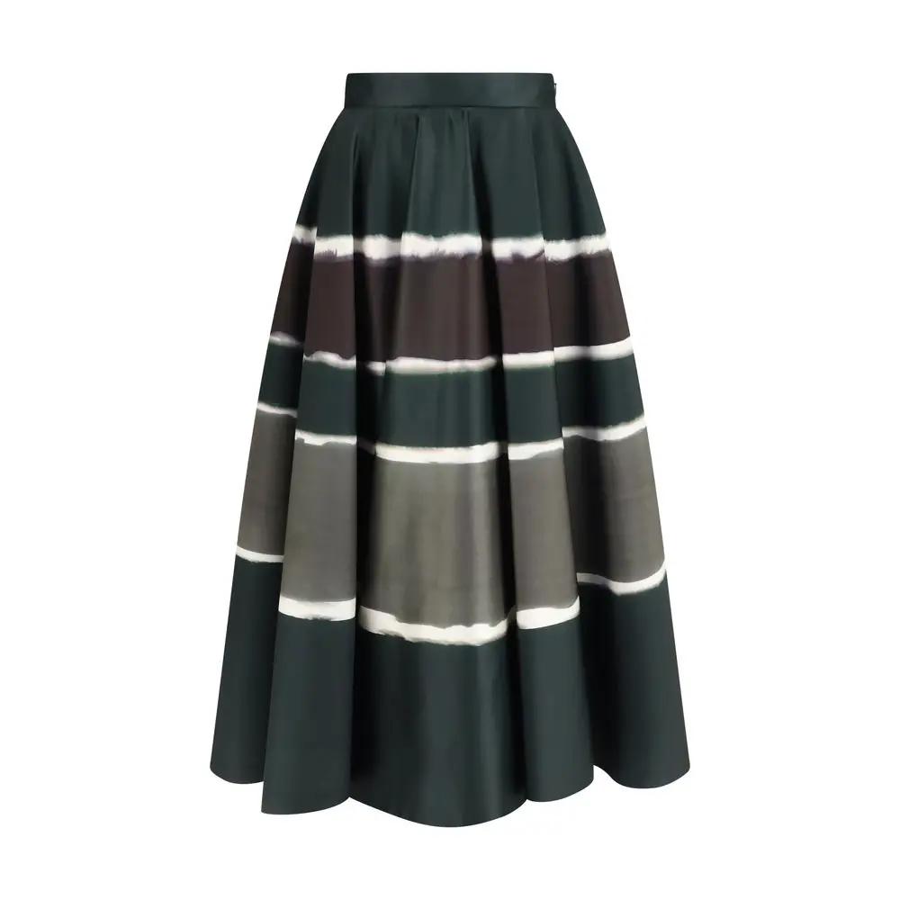 Jupe longue multicolore en polyester Sara Roka