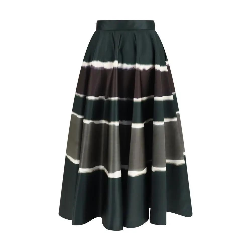 Jupe longue multicolore en polyester Sara Roka