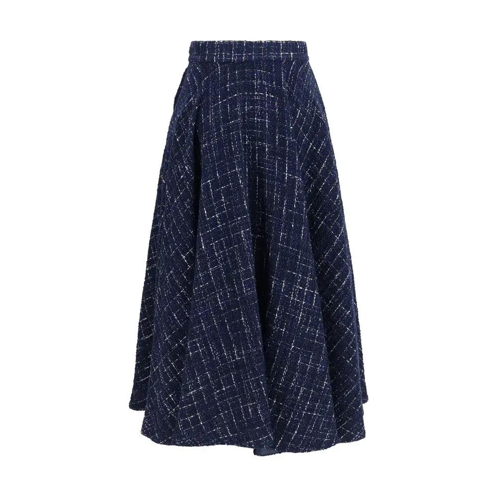 Sara Roka Sara Roka Blue Polyester Long Skirt