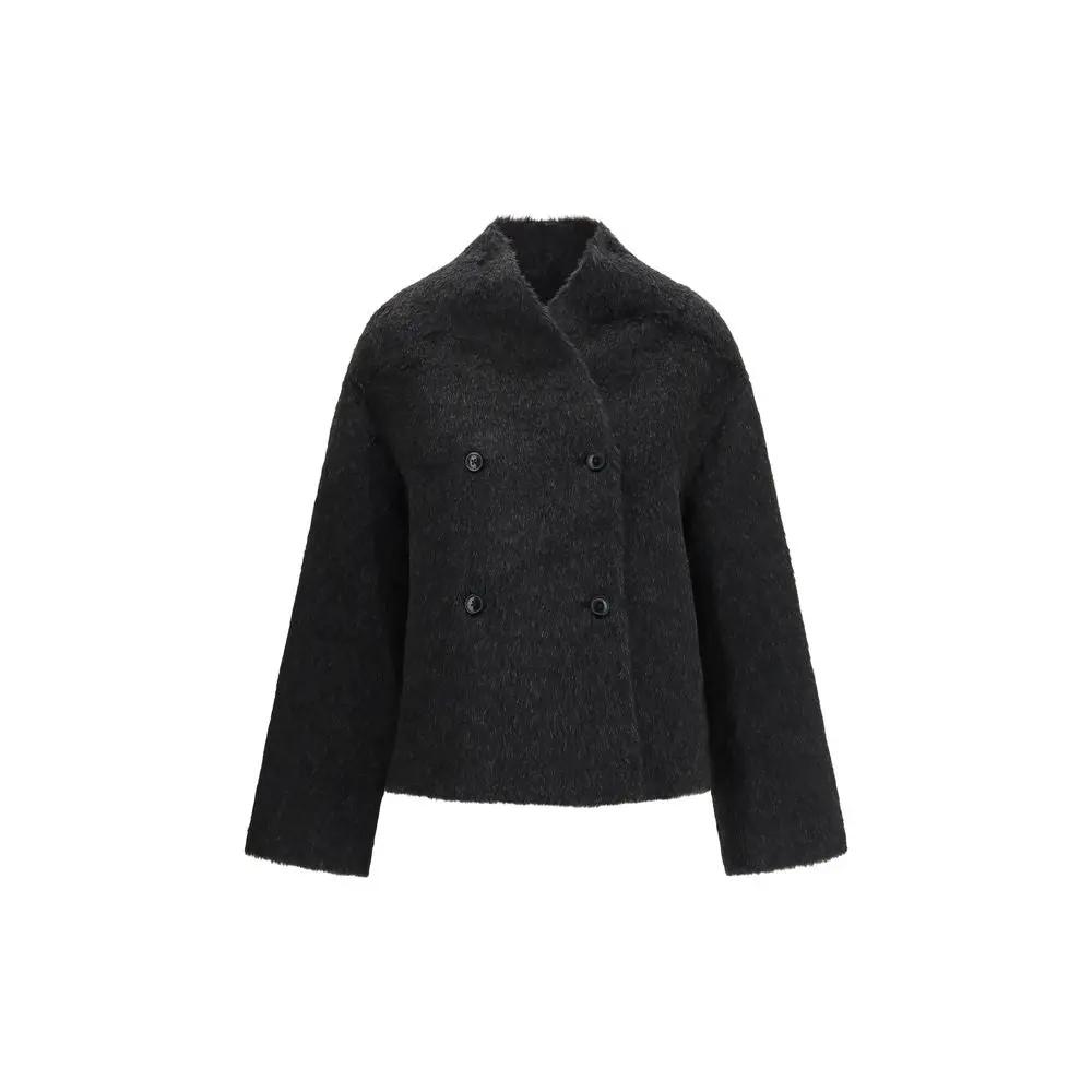 Veste Loulou De Saison en alpaga Vicugna Pacos noir