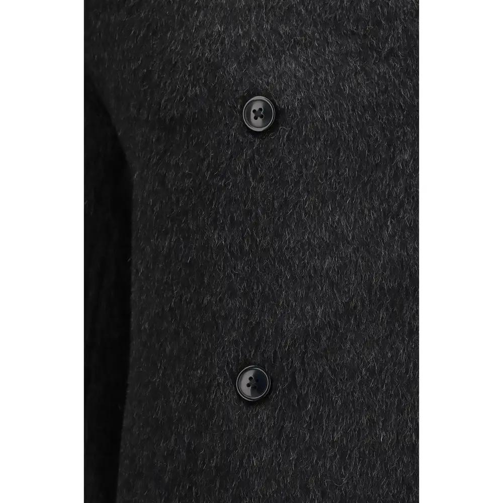 Veste Loulou De Saison en alpaga Vicugna Pacos noir