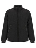 Jil Sander Gray Wool Full-Length Jacket