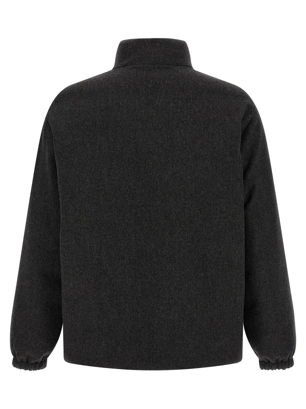 Jil Sander Gray Wool Full-Length Jacket