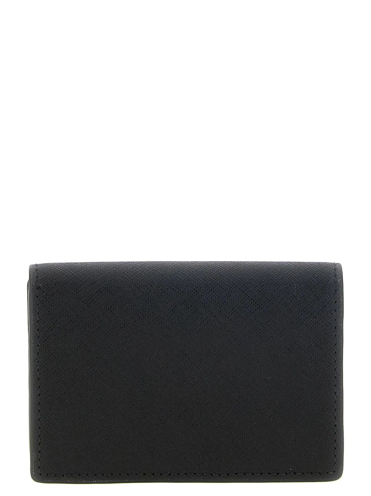 Porte-cartes en cuir de vachette noir Vivienne Westwood