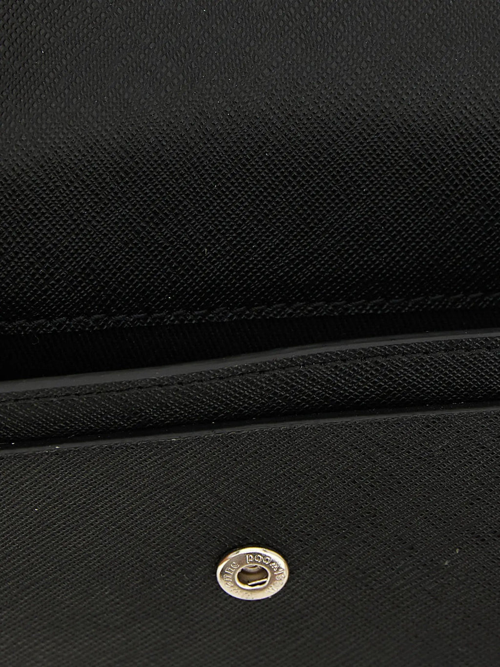 Porte-cartes en cuir de vachette noir Vivienne Westwood