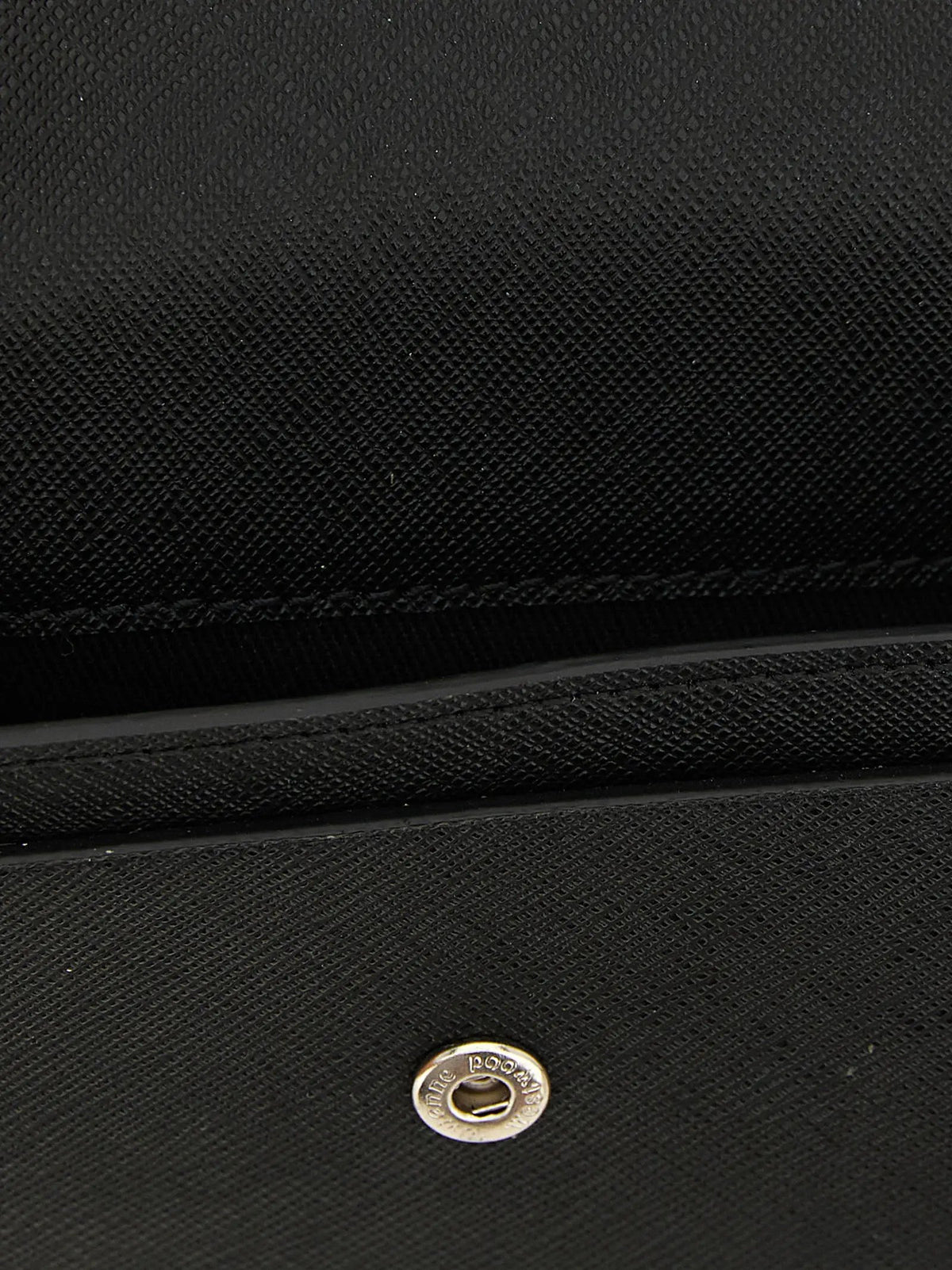 Porte-cartes en cuir de vachette noir Vivienne Westwood