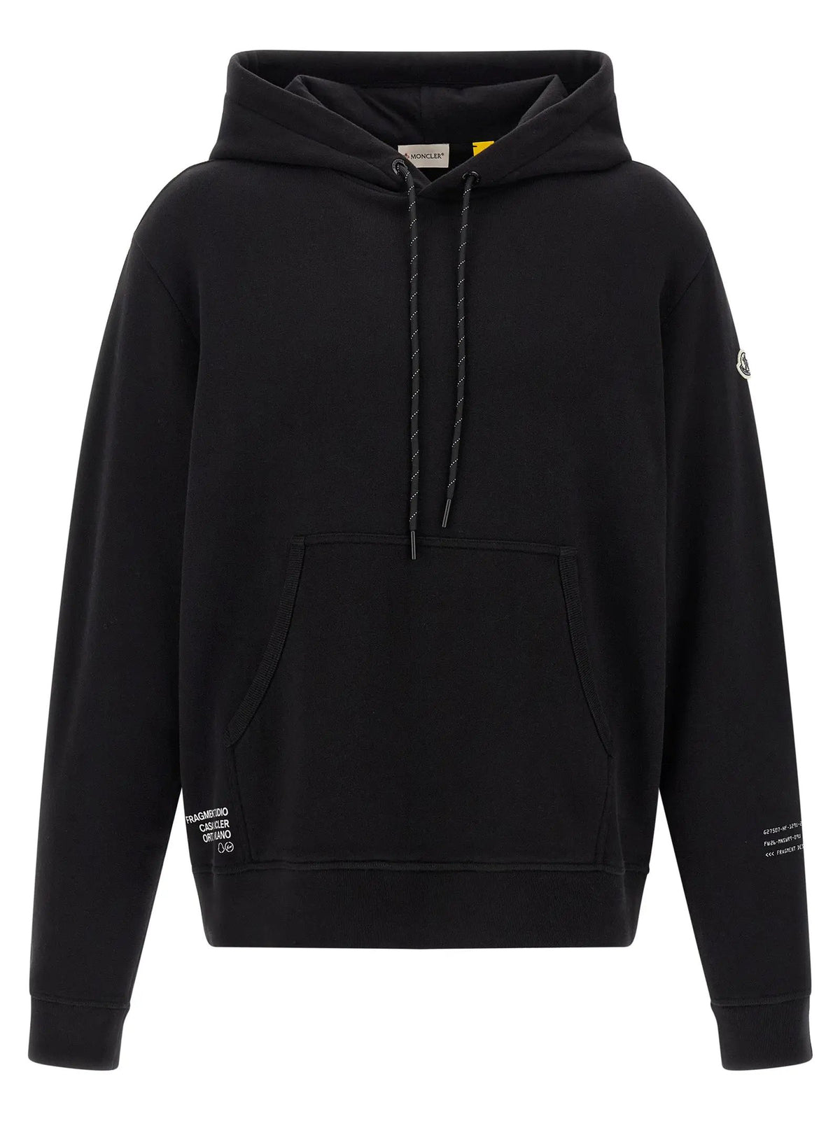 Sweat-shirt en coton noir MONCLER GENIUS