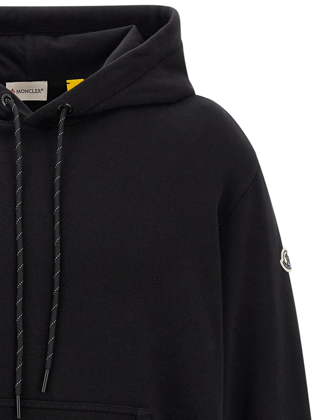 Sweat-shirt en coton noir MONCLER GENIUS