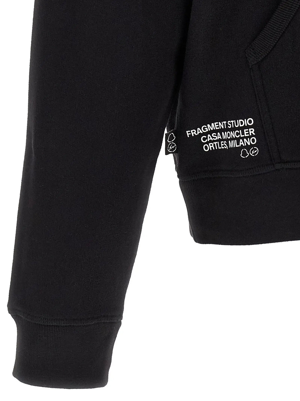 Sweat-shirt en coton noir MONCLER GENIUS