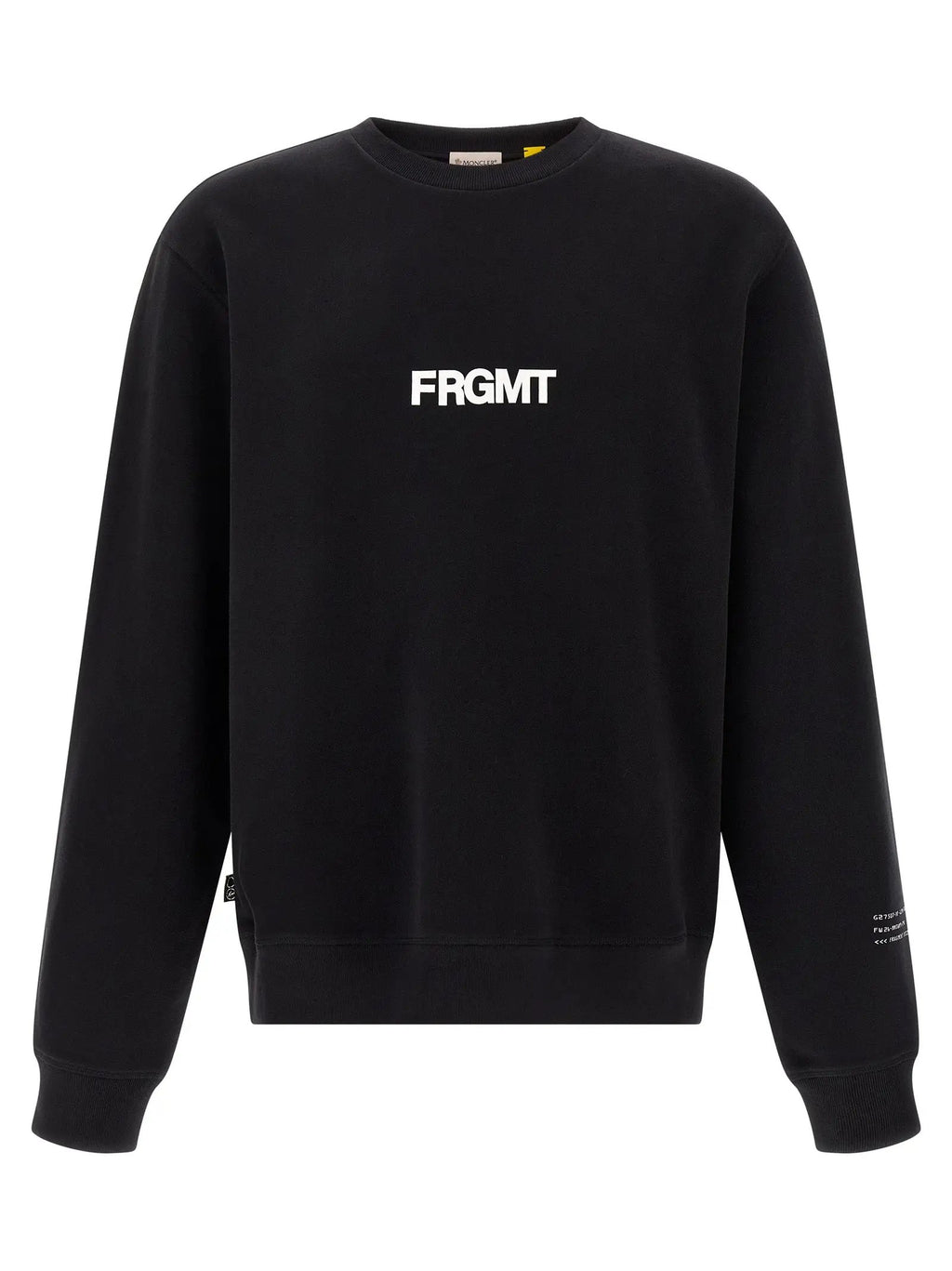 MONCLER GENIUS Black Cotton Sweatshirt