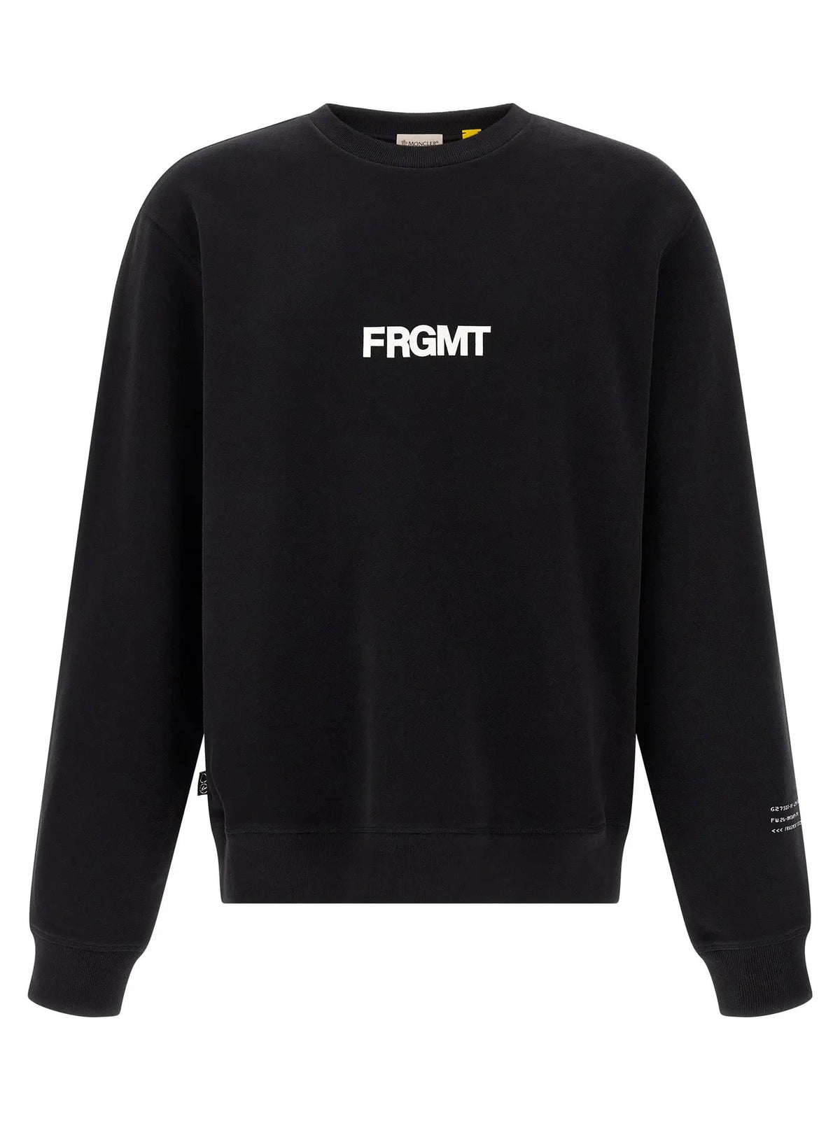 MONCLER GENIUS Black Cotton Sweatshirt