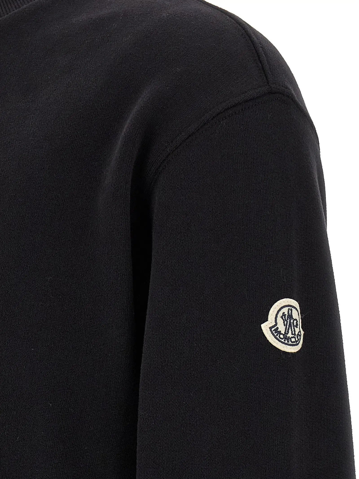 MONCLER GENIUS Black Cotton Sweatshirt