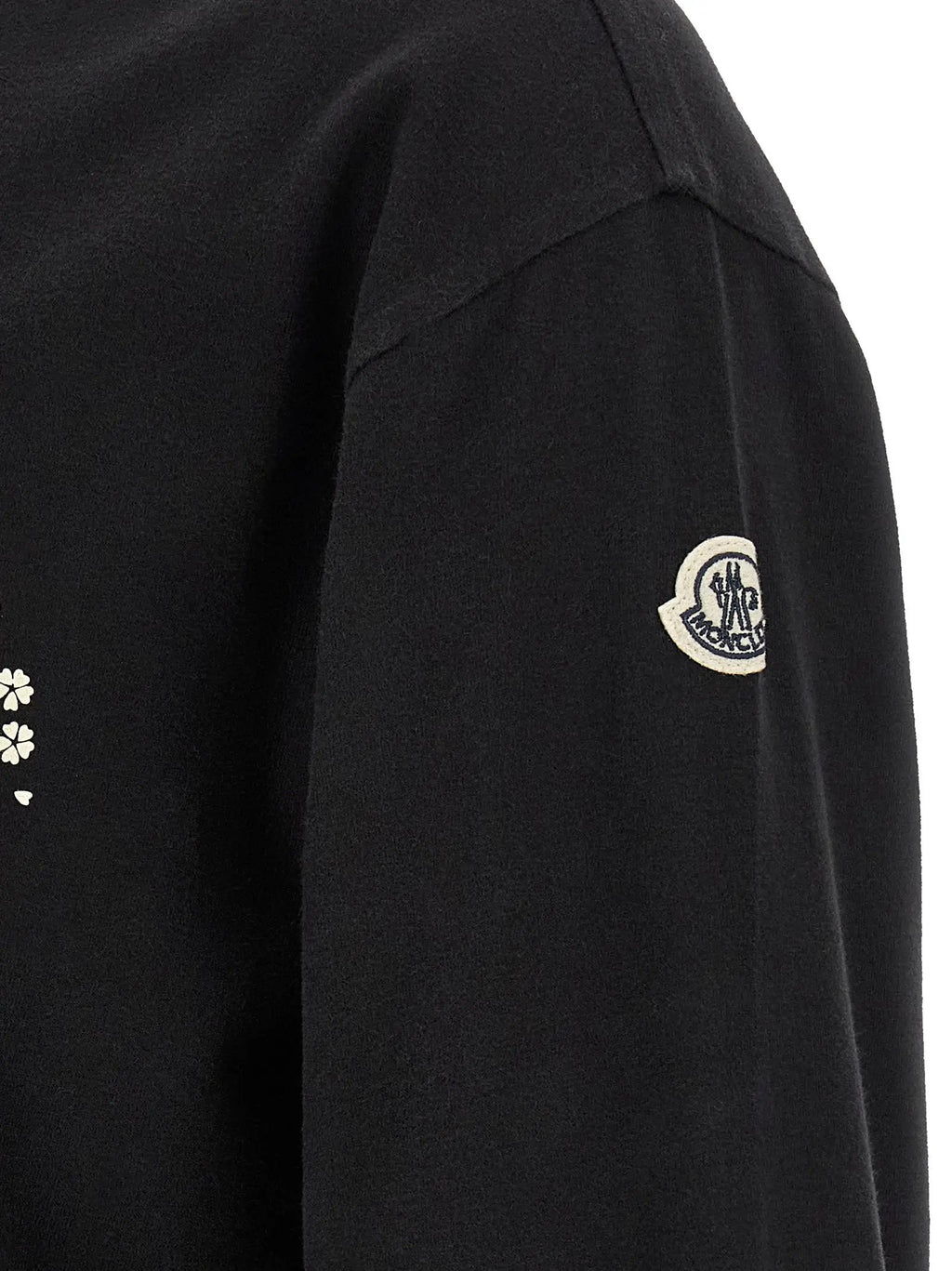 T-shirt noir en coton MONCLER GENIUS