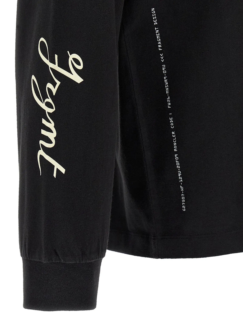 T-shirt noir en coton MONCLER GENIUS