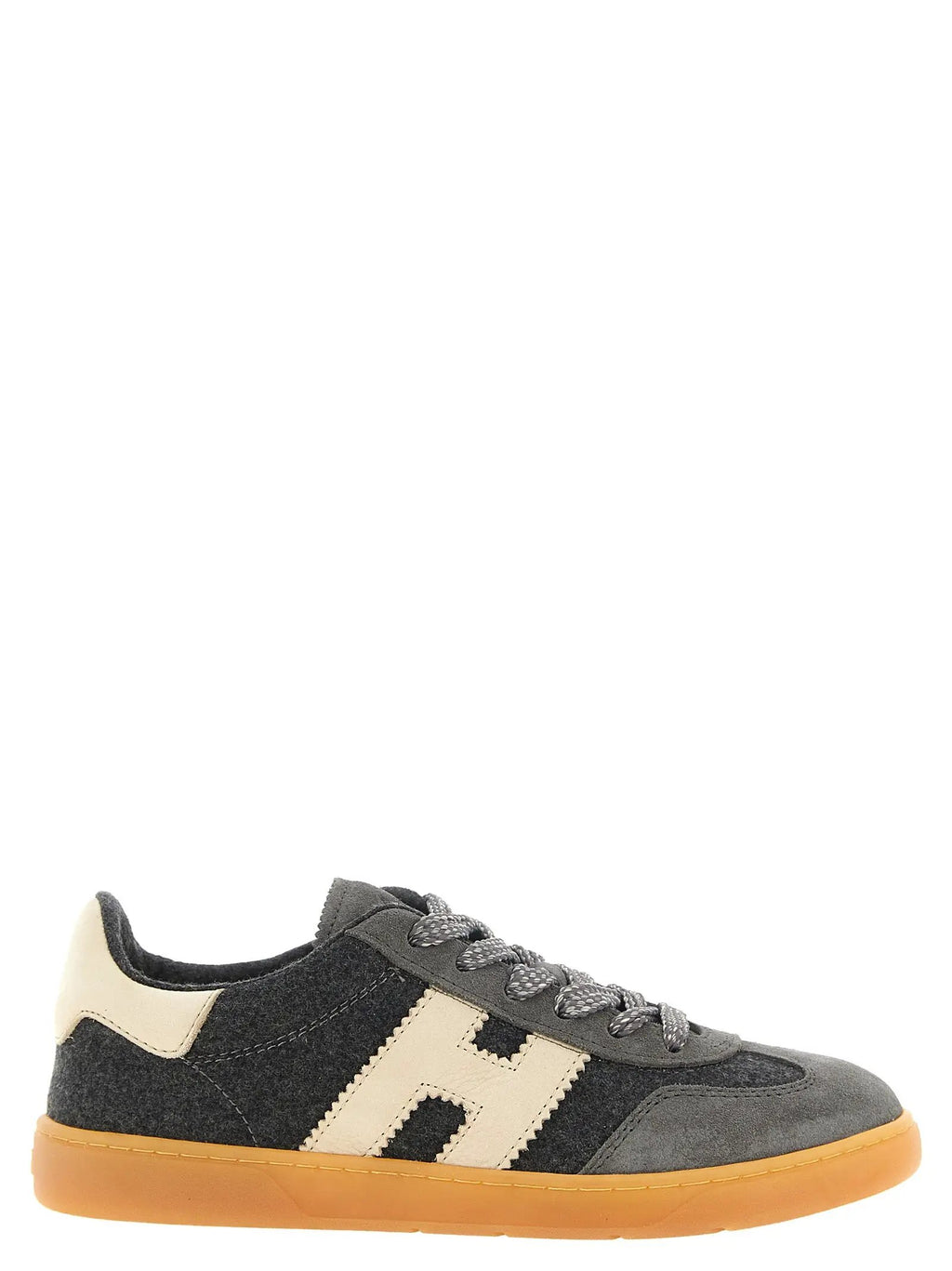Hogan Hogan Gray Wool Low Top Sneakers