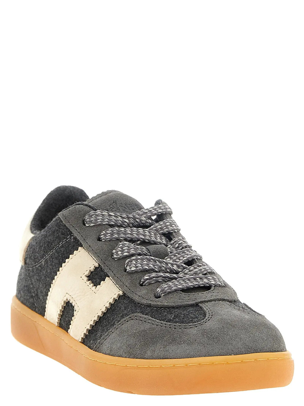 Hogan Hogan Gray Wool Low Top Sneakers