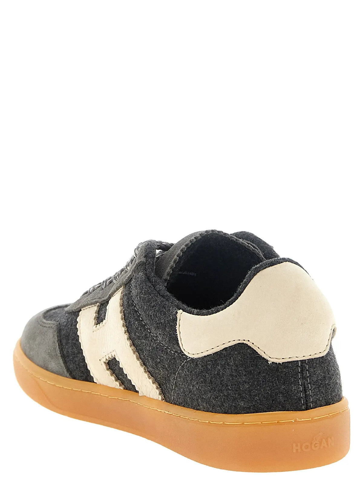 Hogan Hogan Gray Wool Low Top Sneakers