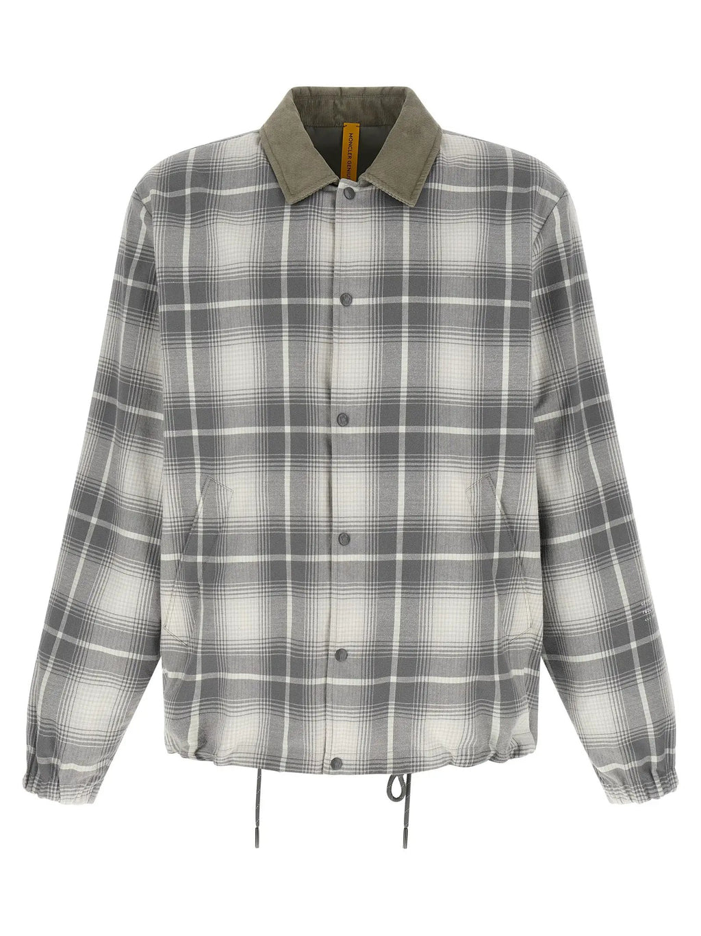 MONCLER GENIUS MONCLER GENIUS Gray Cotton Full-Length Jacket