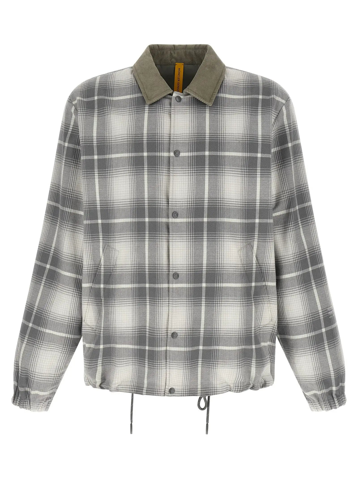 MONCLER GENIUS MONCLER GENIUS Gray Cotton Full-Length Jacket