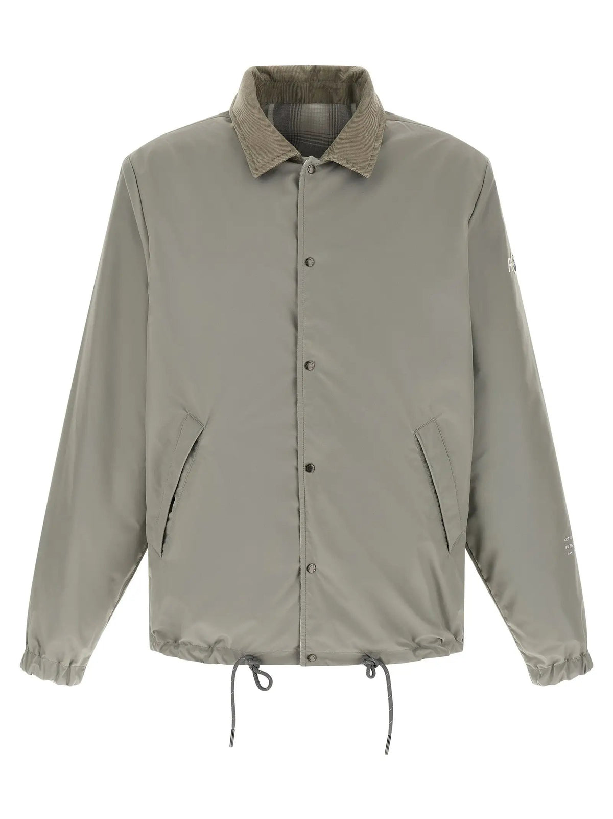 MONCLER GENIUS MONCLER GENIUS Gray Cotton Full-Length Jacket