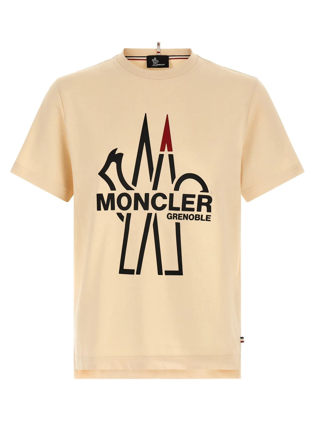 Moncler Grenoble Moncler Grenoble Beige Cotton T-Shirt