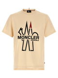 Moncler Grenoble Moncler Grenoble Beige Cotton T-Shirt