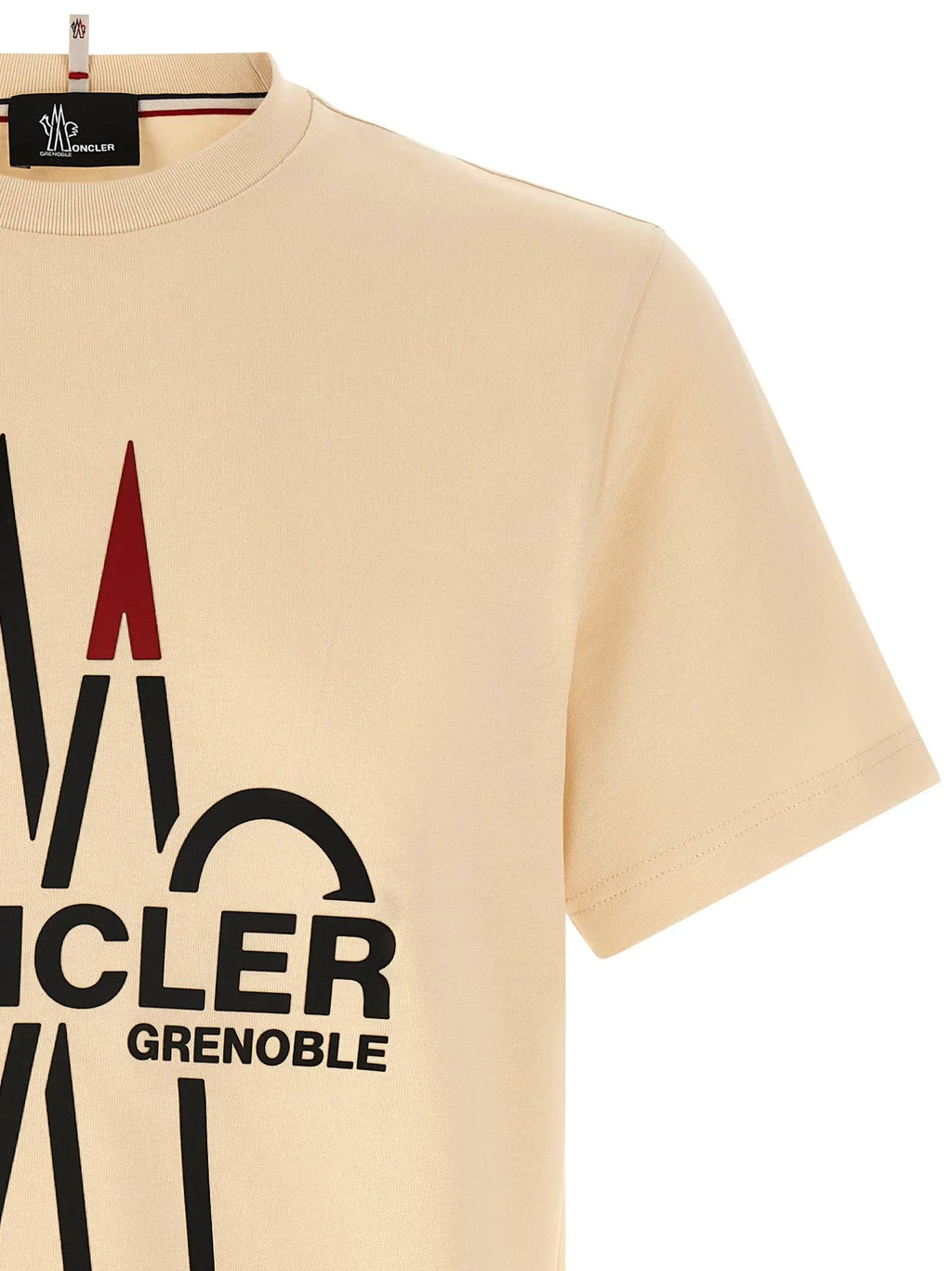 Moncler Grenoble Moncler Grenoble Beige Cotton T-Shirt