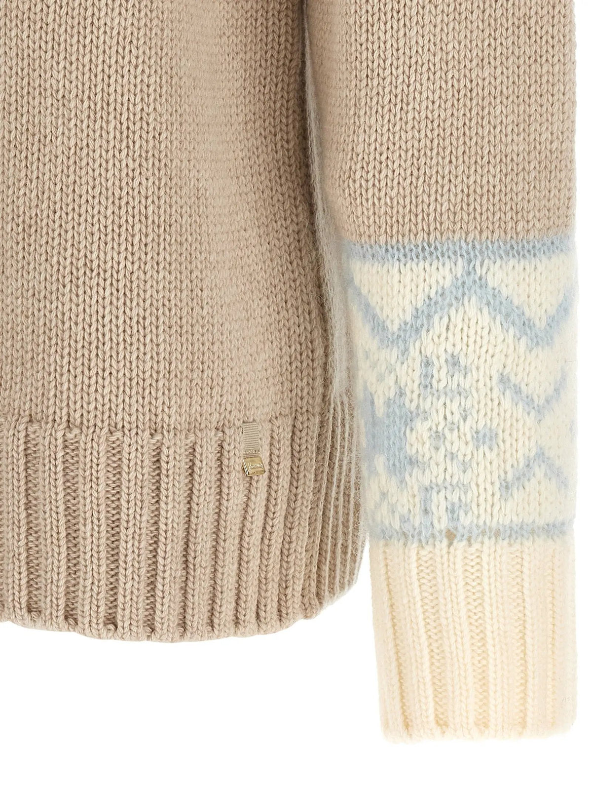 Herno Herno Beige Wool Cardigan