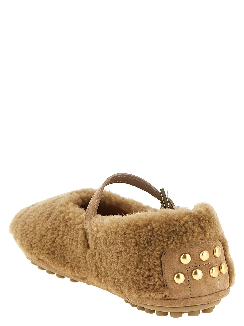 Tod's Tod's Beige Lamb Leather Ballet Flats