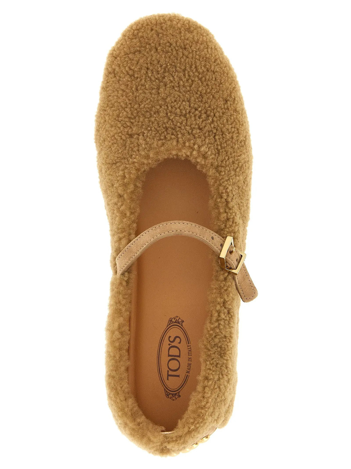 Tod's Tod's Beige Lamb Leather Ballet Flats