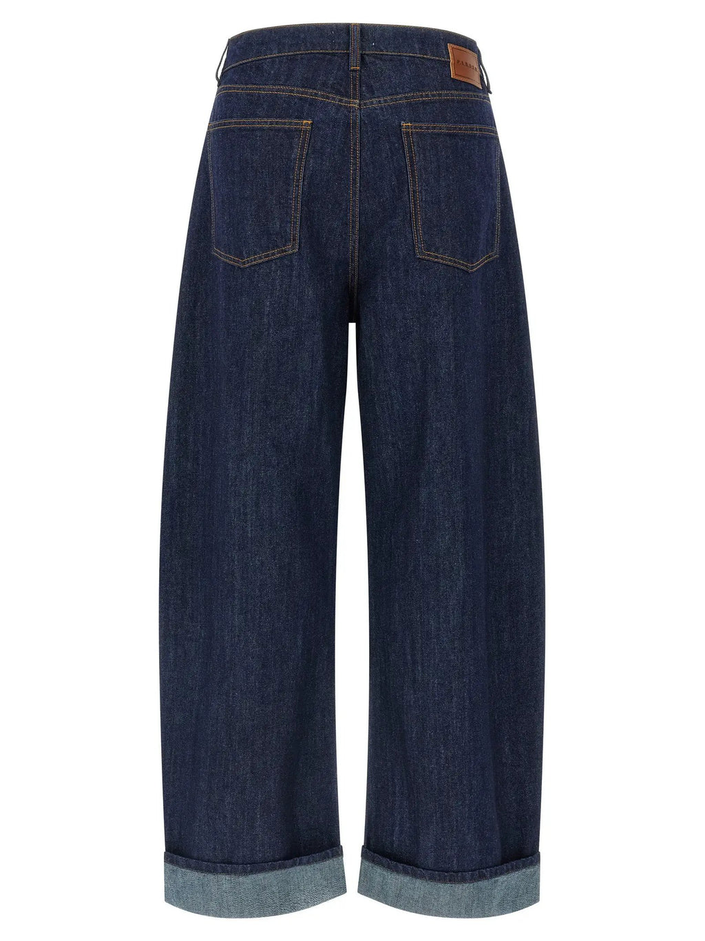 P.A.R.O.S.H. P.A.R.O.S.H. Blue Cotton Relaxed Fit Jeans