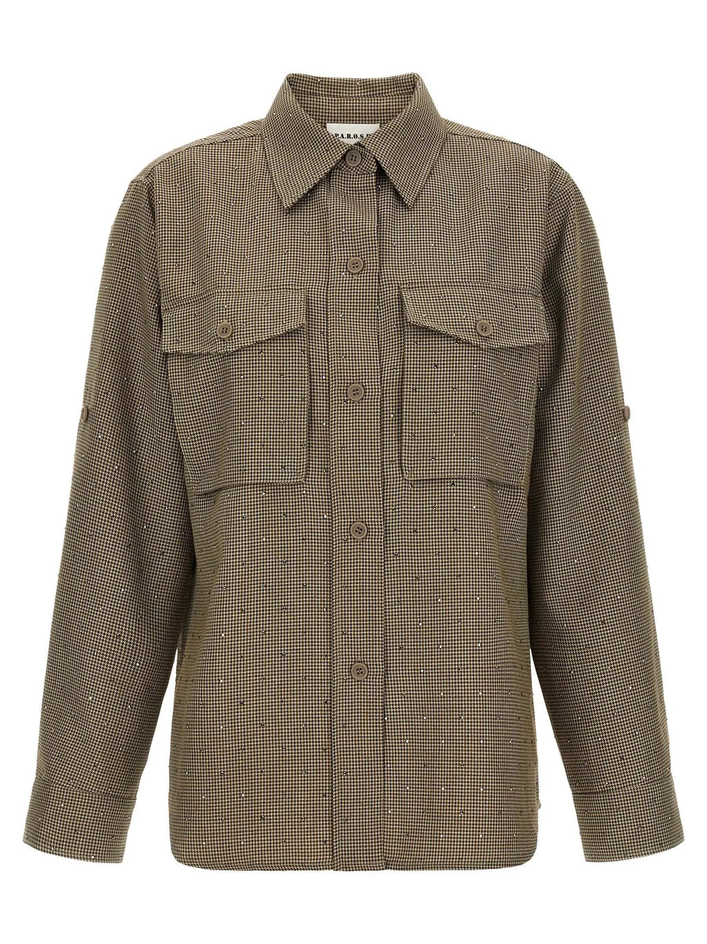 P.A.R.O.S.H. P.A.R.O.S.H. Brown Polyester Blouse