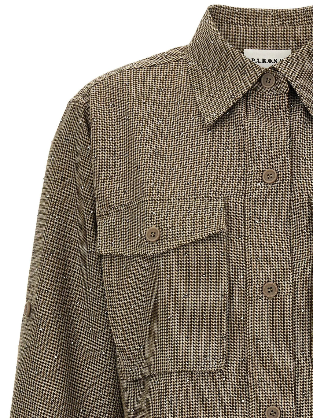 P.A.R.O.S.H. P.A.R.O.S.H. Brown Polyester Blouse