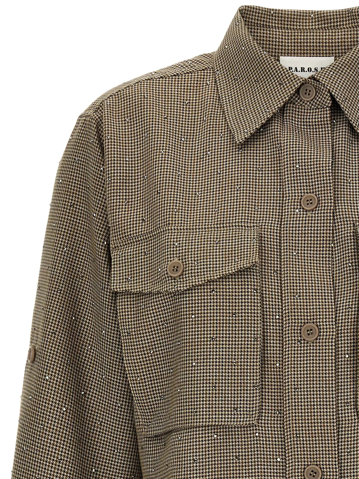 P.A.R.O.S.H. P.A.R.O.S.H. Brown Polyester Blouse