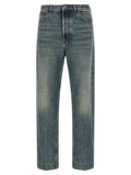 Valentino Garavani Valentino Garavani Blue Cotton Straight-Leg Jeans