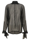 P.A.R.O.S.H. P.A.R.O.S.H. Black Polyester Blouse