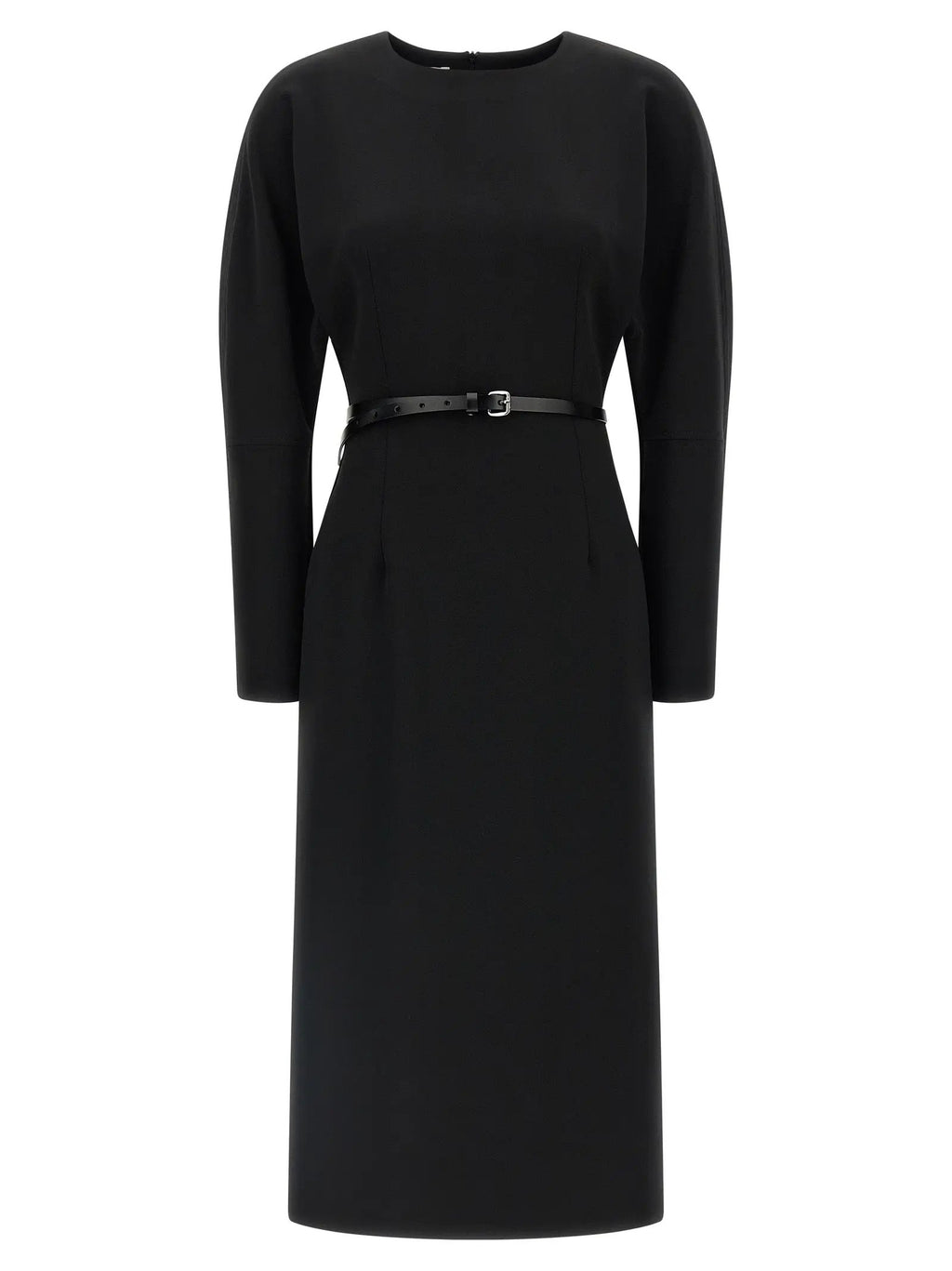P.A.R.O.S.H. P.A.R.O.S.H. Black Polyester Midi Dress