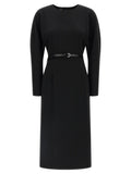 P.A.R.O.S.H. P.A.R.O.S.H. Black Polyester Midi Dress