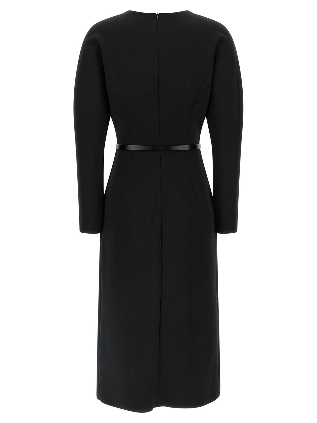 P.A.R.O.S.H. P.A.R.O.S.H. Black Polyester Midi Dress