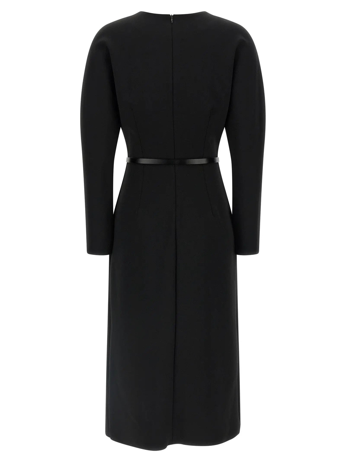 P.A.R.O.S.H. P.A.R.O.S.H. Black Polyester Midi Dress